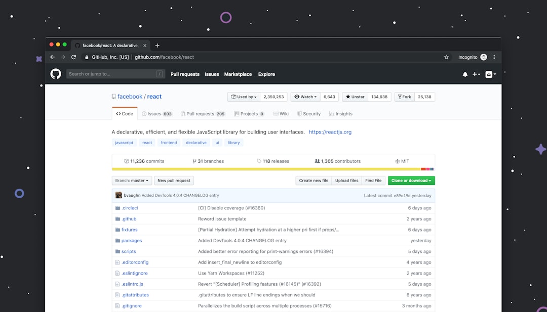 schema for ai search — Github website on desktop