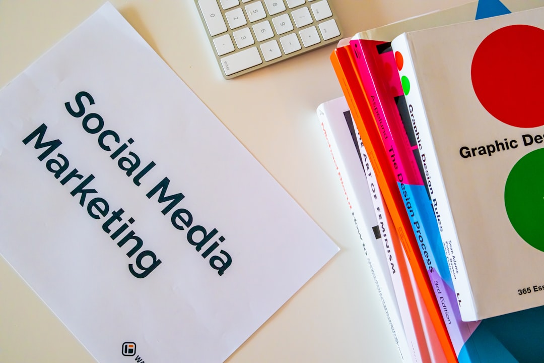 brand mentions seo — a sign that says social media marketing next to a keyboard