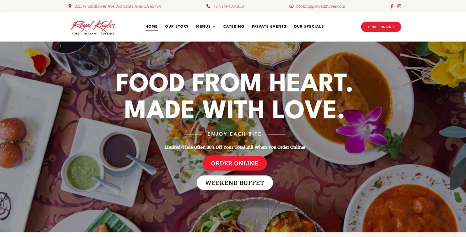 Royal Khyber website